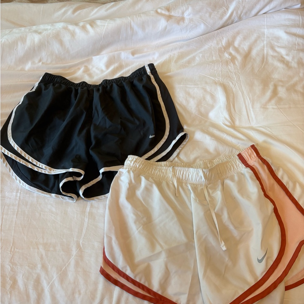 Nike Black and White Athletic Shorts Classic Style